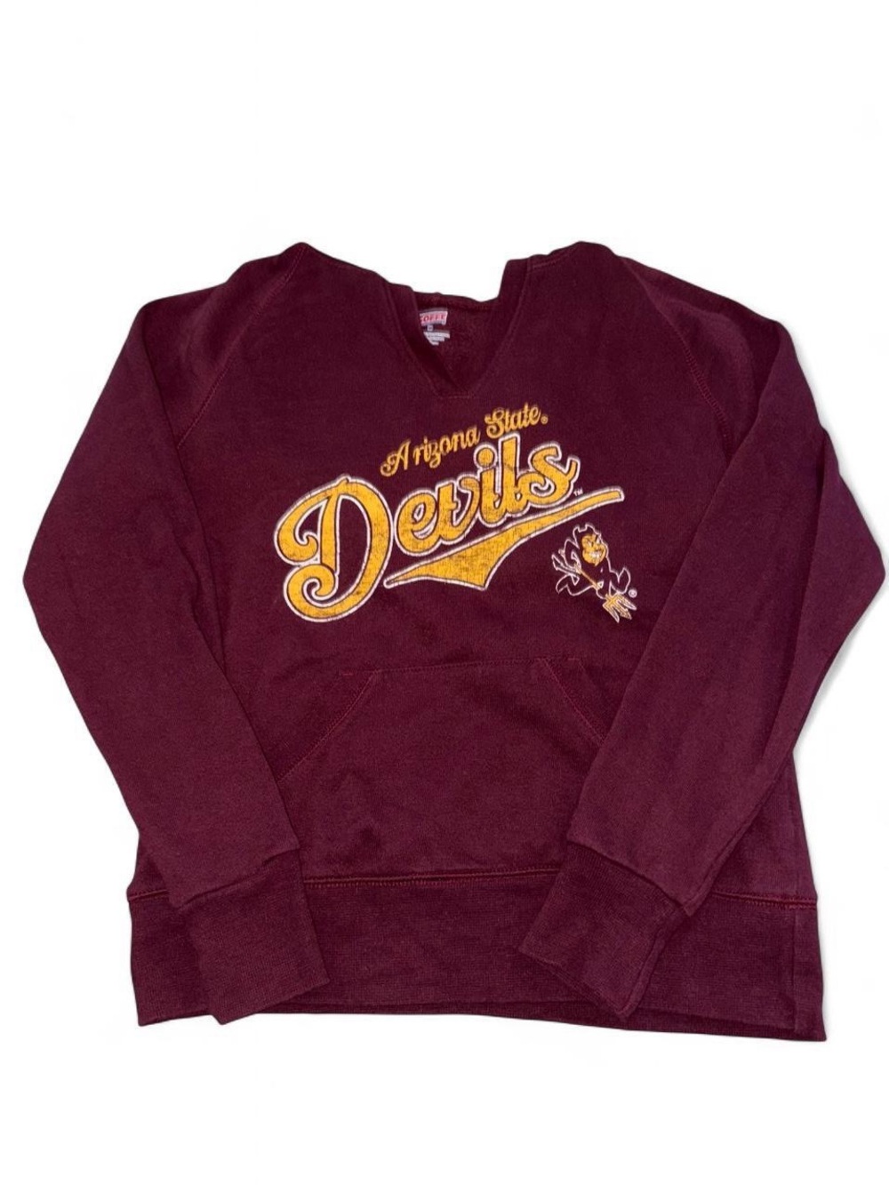 Arizona State Devils Maroon Pullover Sweatshirt